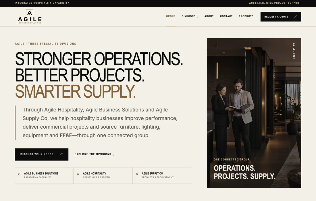 Agile Business Solutions project screenshot