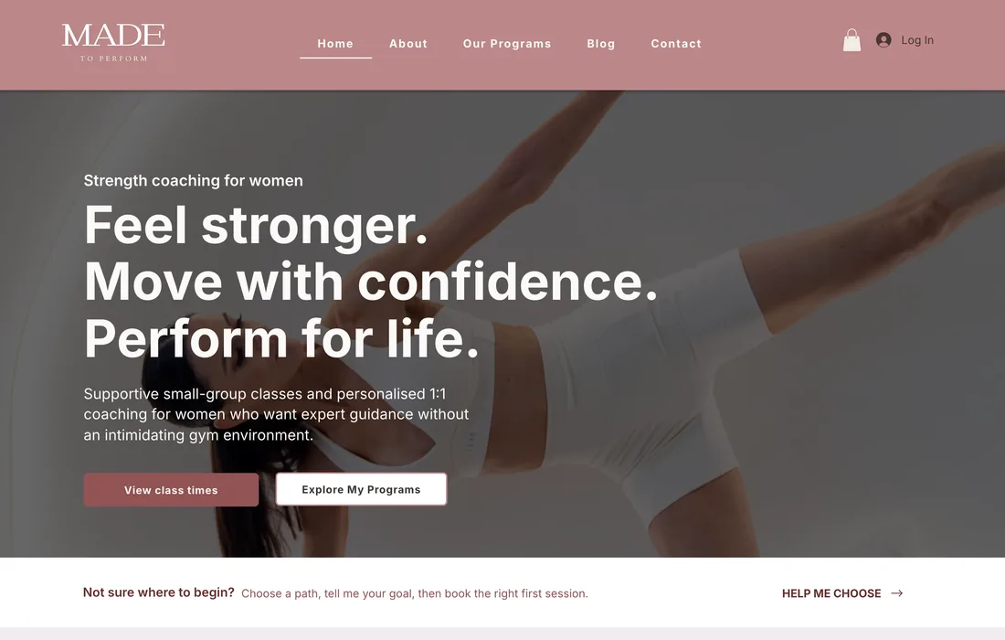 Made to Perform project screenshot